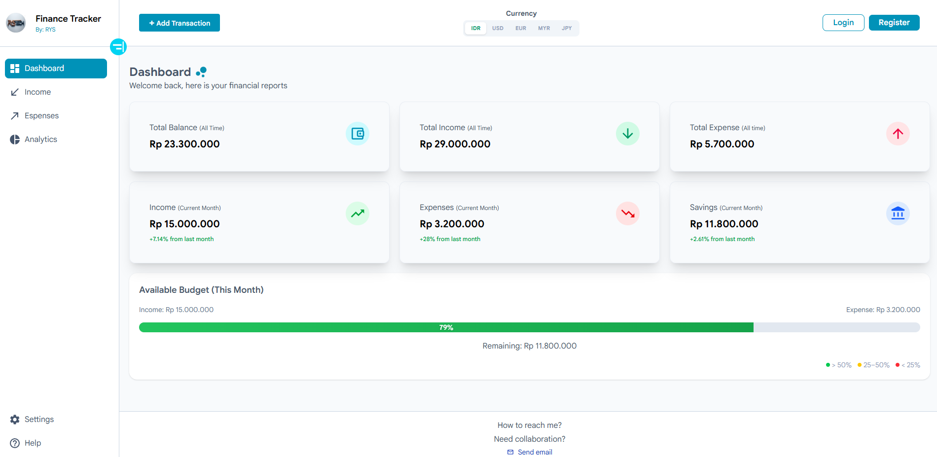 Finance Tracker